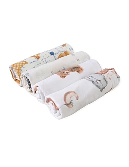 Set 4 scutece finet imprimate baietei