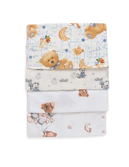 Set 4 scutece finet imprimate baietei