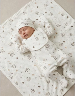 Set 5 piese bebe koala, model alb