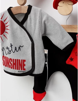 Set 5 piese, Mister SunShine, negru-rosu