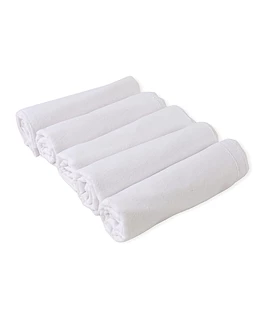 Set 5 scutece finet imprimate albe