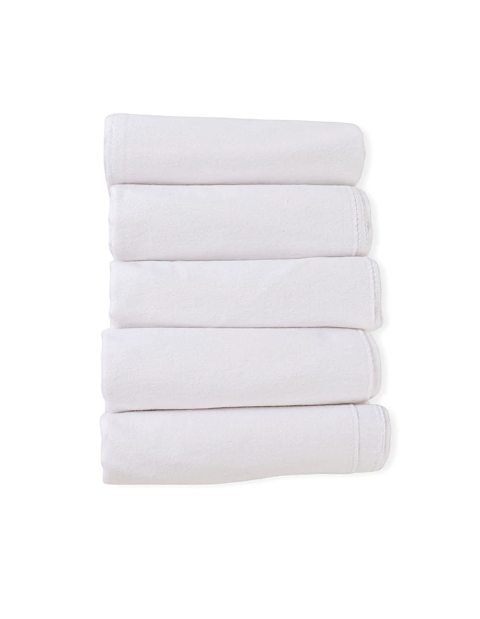 Set 5 scutece finet imprimate albe picture - 2