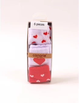 Set 6 perechi sosete inimioare