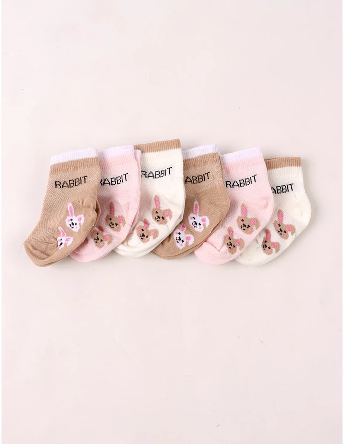 Set 6 perechi sosete rabbit picture - 3