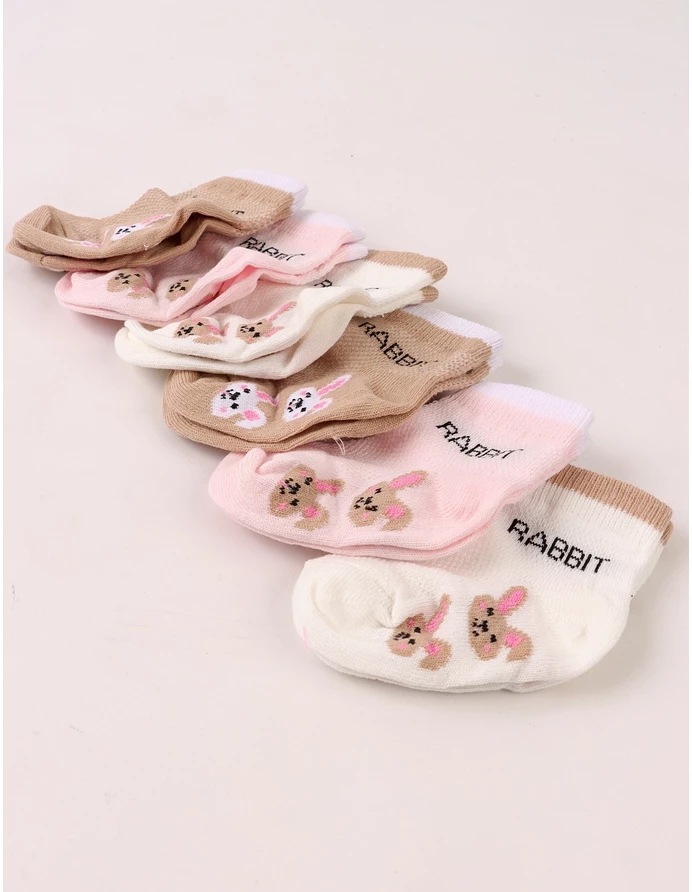 Set 6 perechi sosete rabbit picture - 4