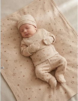 Set 6 piese bebe, Stelute, maro