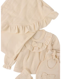 Set 7 piese, Bebe Dream, model crem