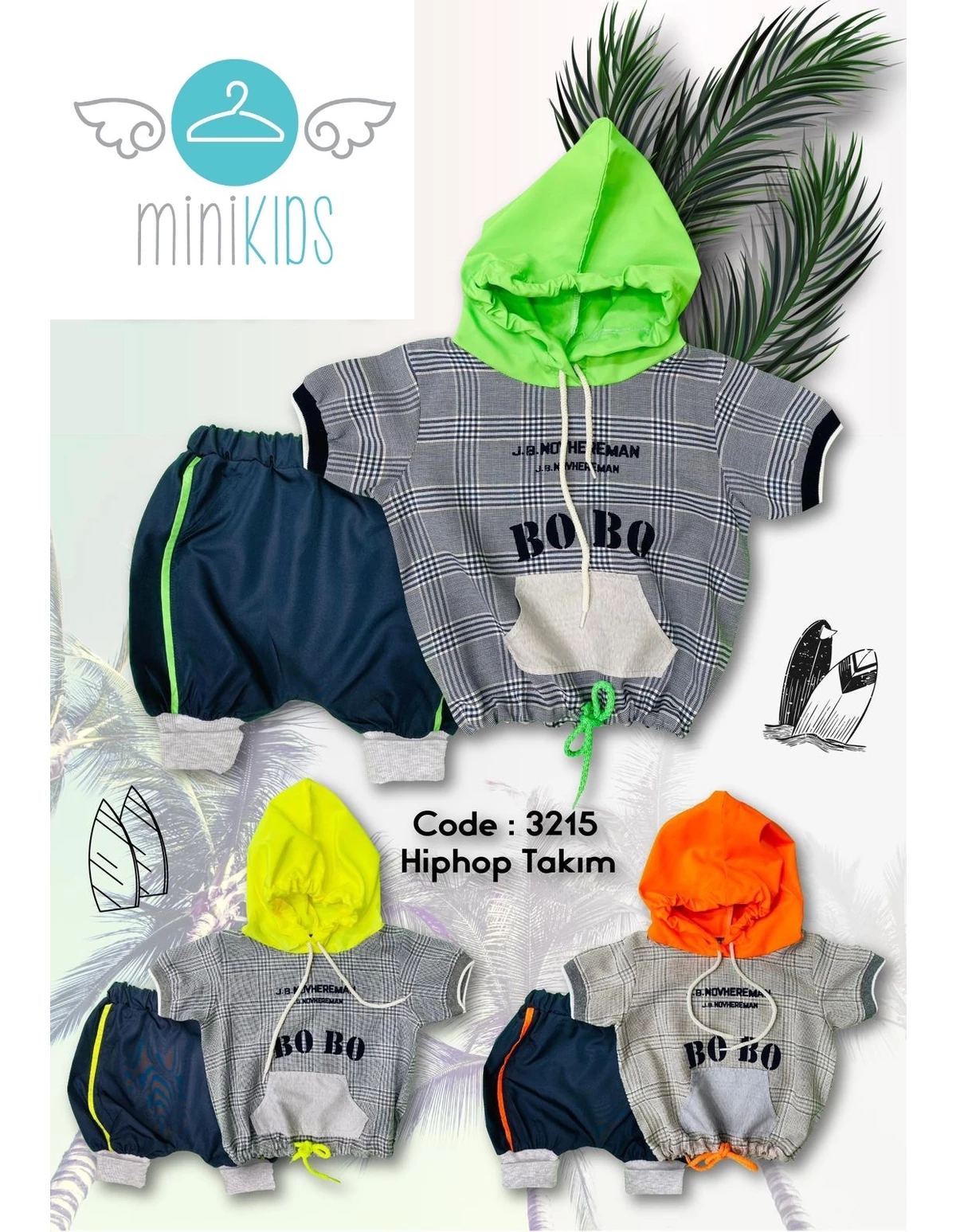 Set BOBO fashion verde