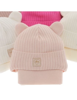 Set caciula cu fular Antola roz deschis