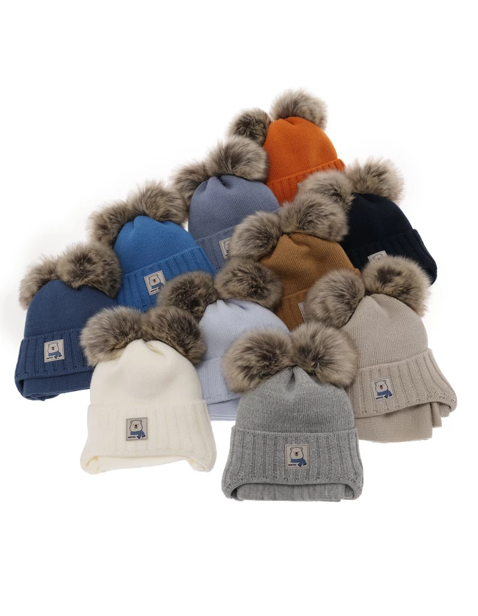 Set caciula cu fular Jewel caramiziu picture - 4