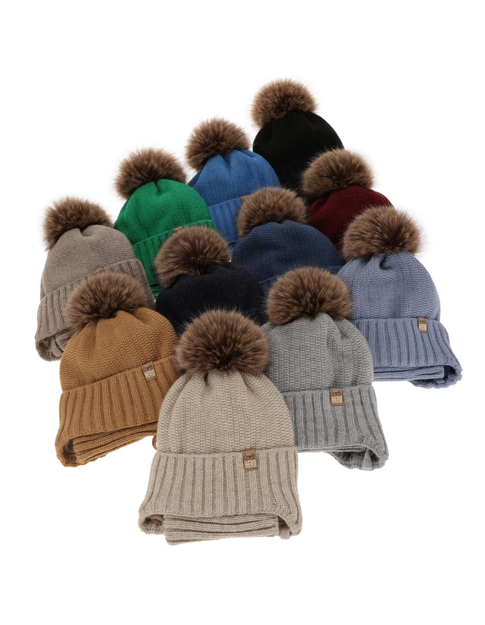 Set caciula cufular circular Kalen bleumarin picture - 3