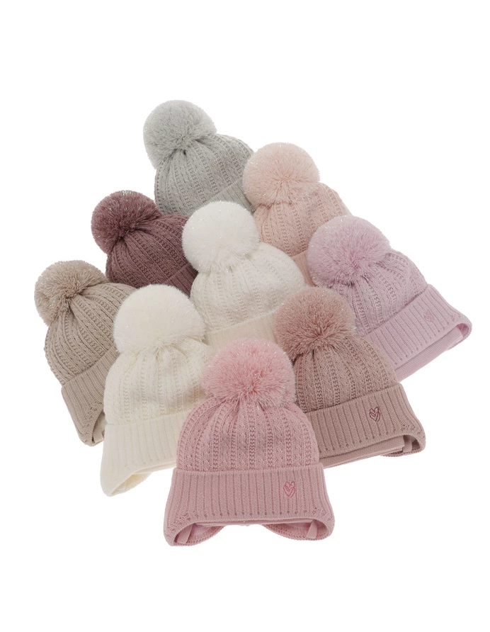 Set caciulita cu fular Marisa roz picture - 3