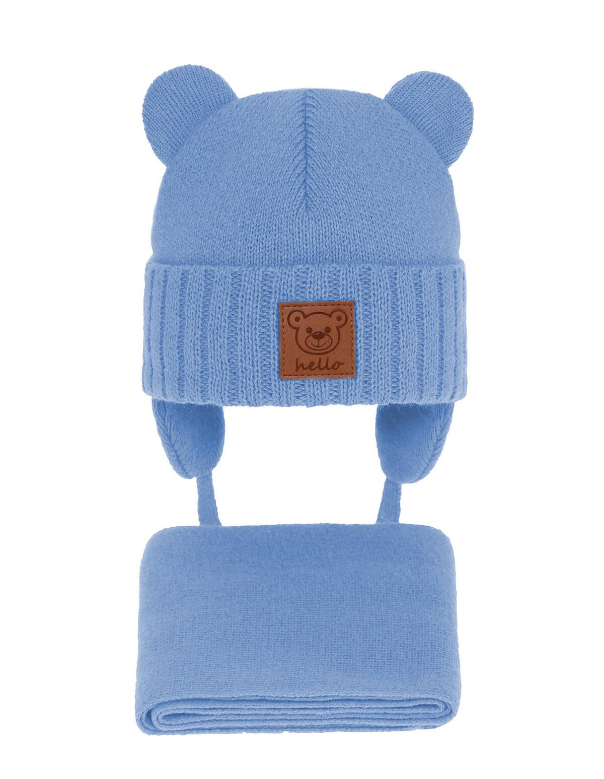 Set caciulita cu fular Petit bleu