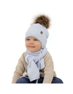 Set caciulita cu fular Salam maro picture - 2