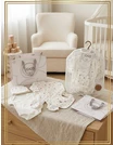 Set cadou 5 piese, imprimeu floricele, alb picture - 1