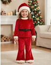 Set catifelat 3 piese Daiana rosu picture - 1