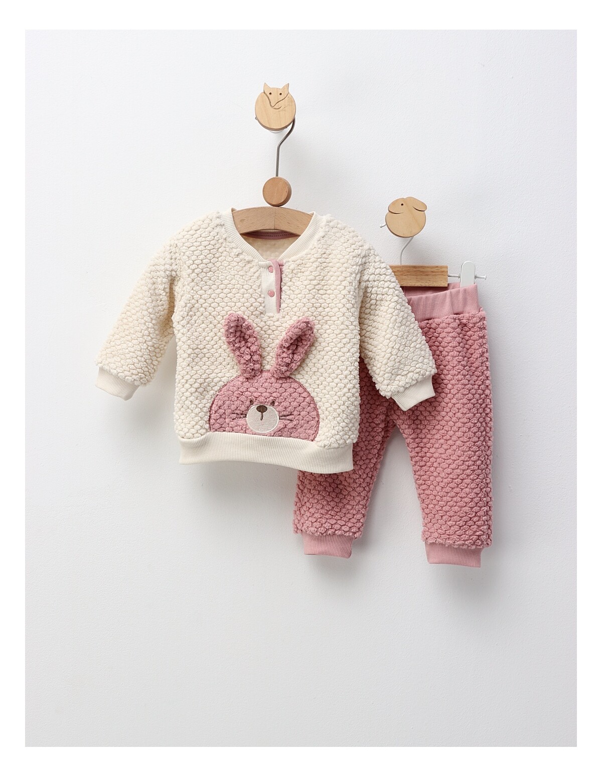 Set cocolino iepuras fetita roz inchis