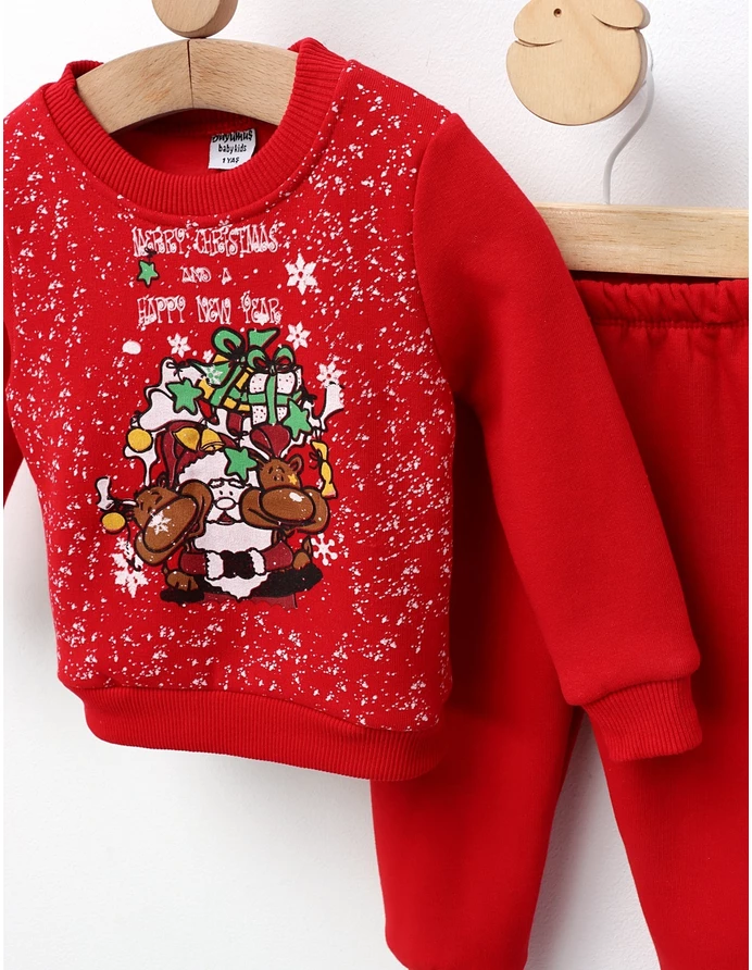 Set cu Reni si Mos Craciun, MC and HNY rosu picture - 5