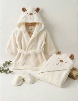 Set de baie, Little Bear, alb