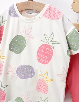 Set de vara, Ananas, cu roz