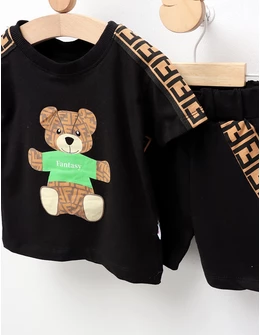 Set de vara Fantasy Bear, negru