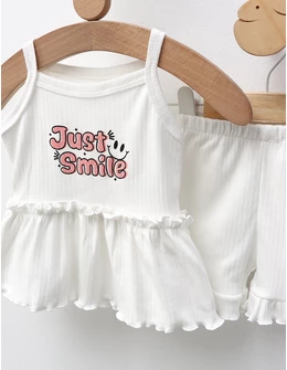 Set de vara, Just Smile, alb
