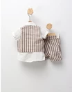 Set elegant 4 piese din in crem-maro picture - 4