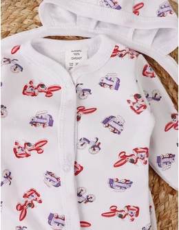 Set greieras bebelusi 3 piese iepurasi-tren