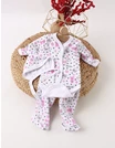 Set greieras bebelusi Baby Bear alb-roz picture - 1