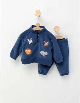 Set gros polar animale, albastru