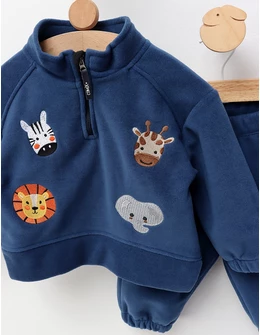 Set gros polar animale, albastru