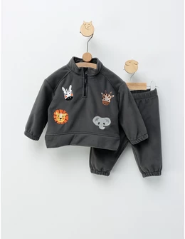 Set gros polar animale, gri