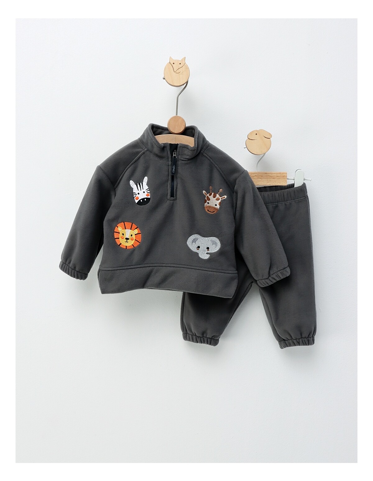 Set gros polar animale, gri
