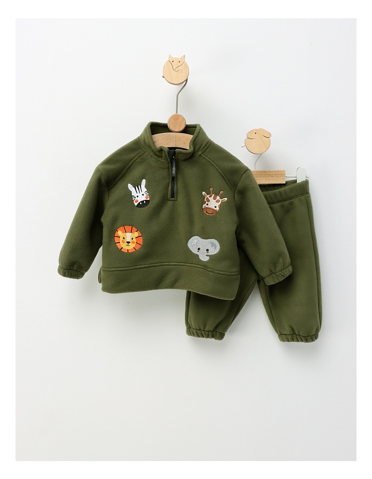 Set gros polar animale, verde
