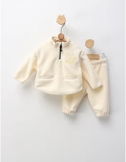 Set gros polar fundite Daria, crem
