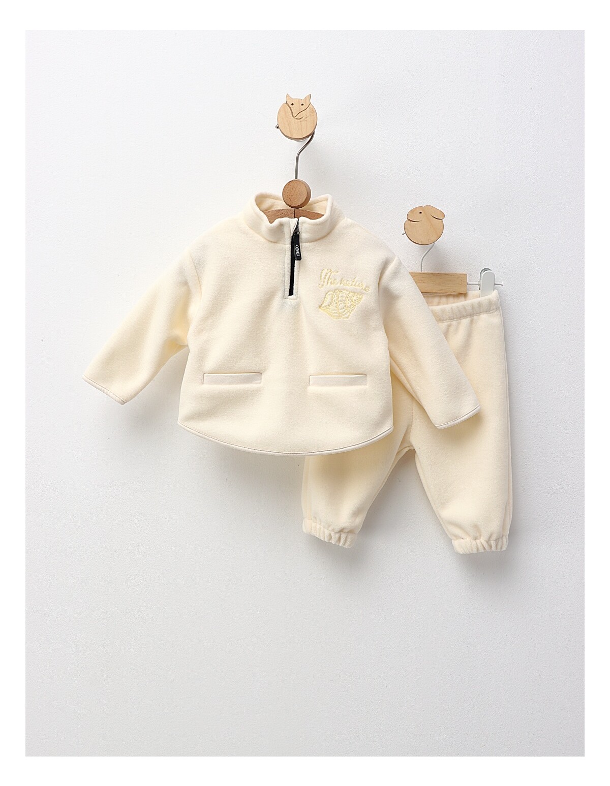 Set gros polar fundite Daria, crem