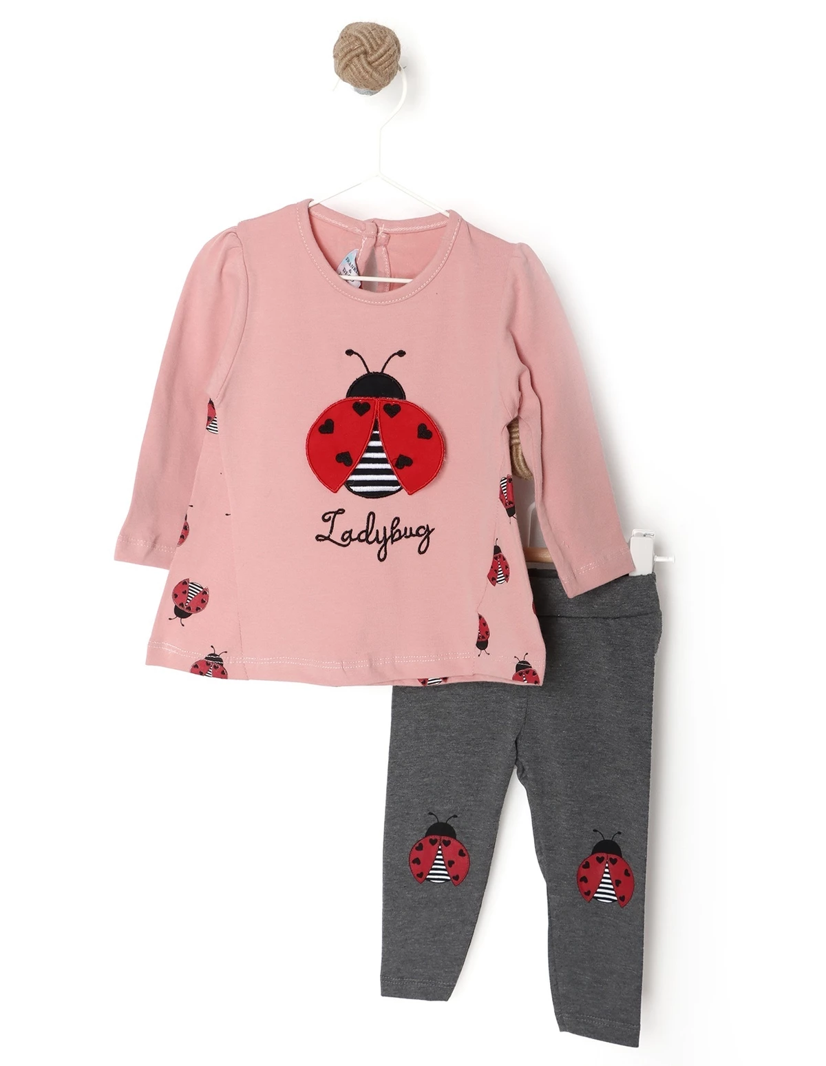Set Ladybug roz prafuit
