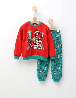 Set Love Christmas, rosu-verde