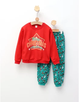 Set Merry Christmas-Happy New Year, rosu