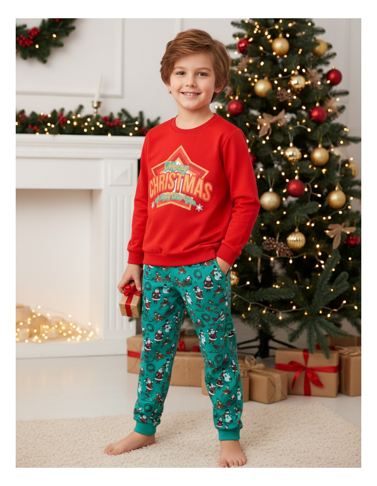 Set Merry Christmas-Happy New Year, rosu