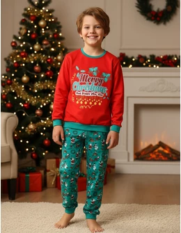 Set Merry Christmas-HNY, rosu-verde