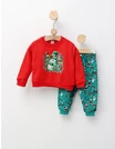 Set Merry Christmas-Snow Man, rosu-verde picture - 1