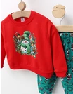 Set Merry Christmas-Snow Man, rosu-verde picture - 2