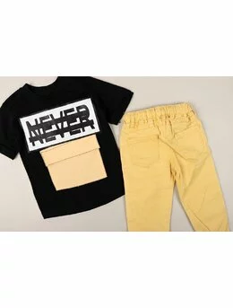 Set Never model negru-galben 2