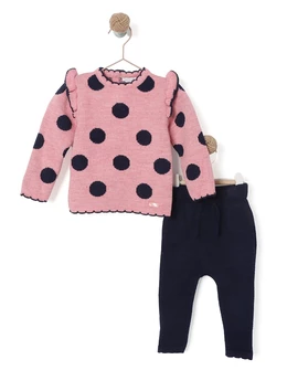 Set premium acrilic Blanca roz-bleumarin