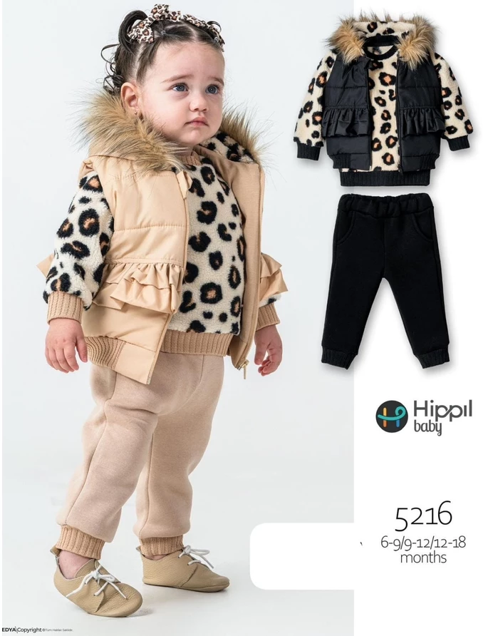 Set premium Raisa leopard crem picture - 2