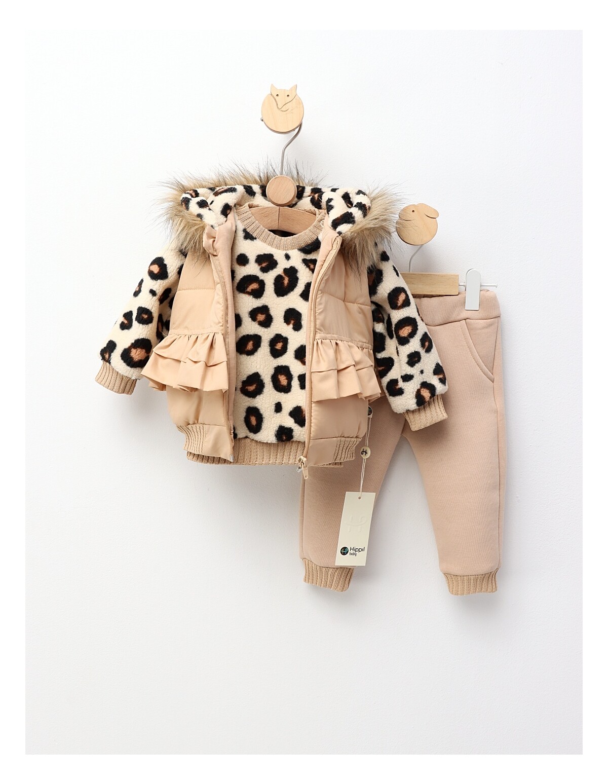 Set premium Raisa leopard crem