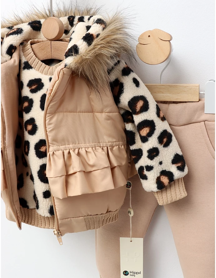 Set premium Raisa leopard crem picture - 3