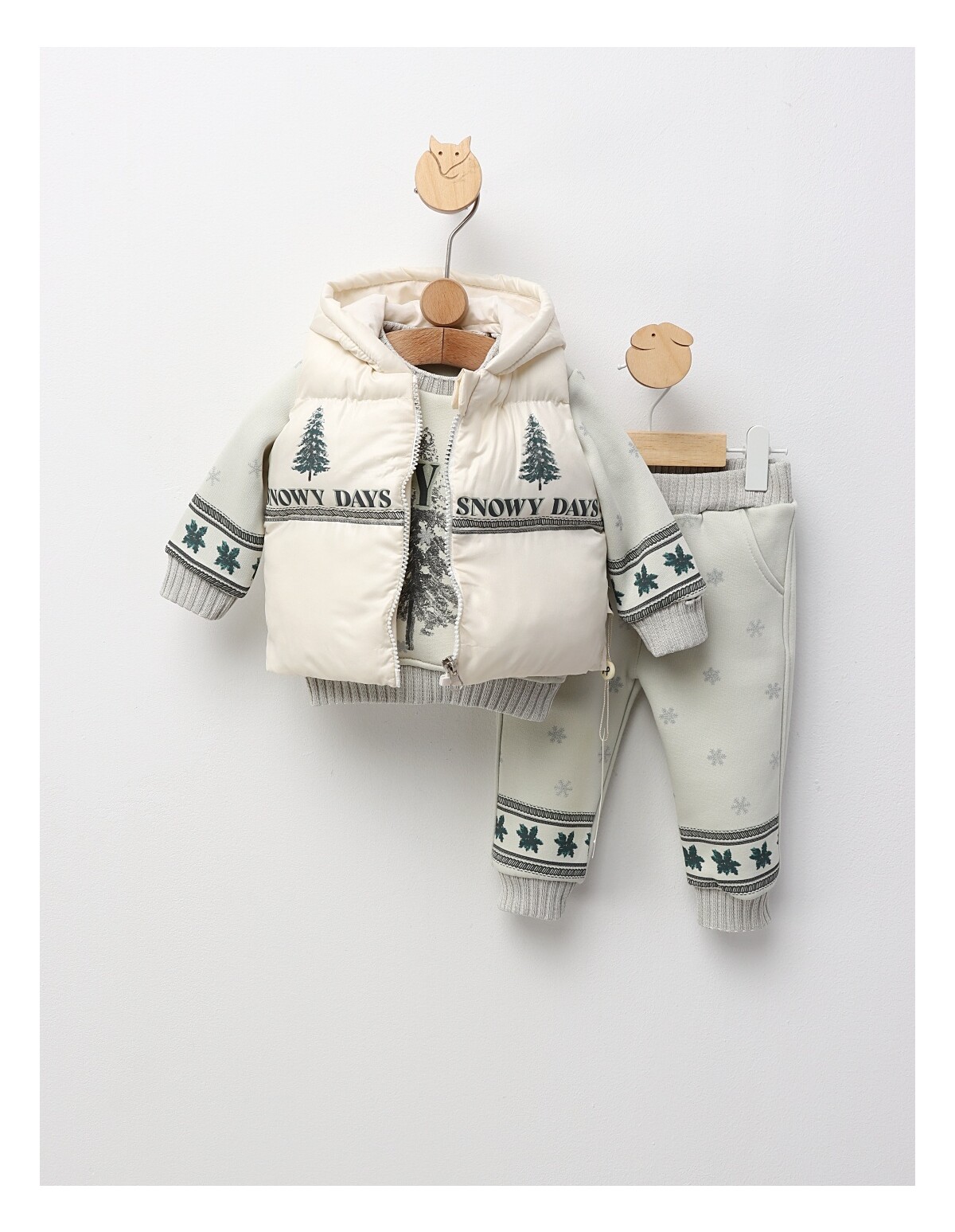 Set premium SNOWY DAY ecru