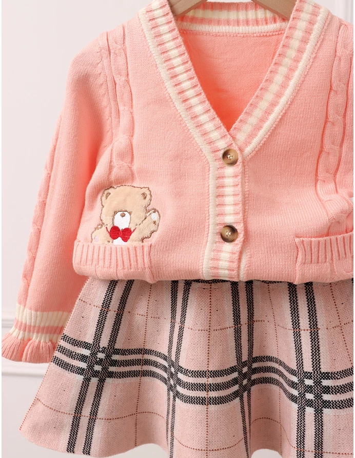 Set Pulover + Fusta, model corai picture - 2